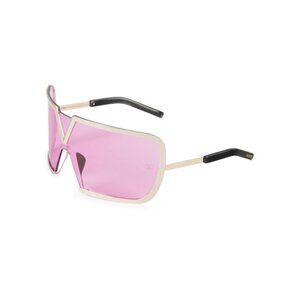 Valentino Garavani Oversized 90mm pink Shield Sunglasses